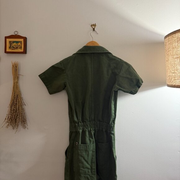 Big Bud Press - Short Sleeve Jumpsuit - Dark Emerald Green XXS - Picture 6 of 6